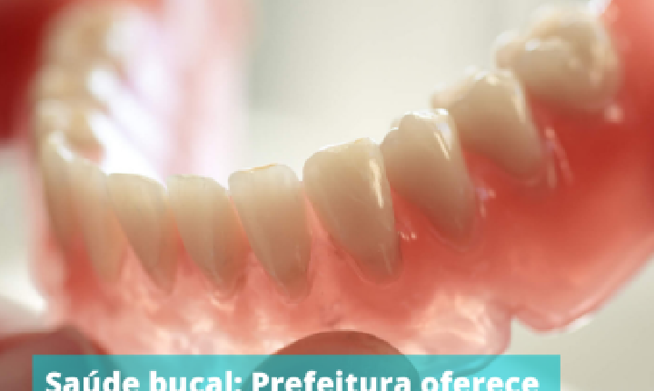 A Prefeitura Municipal de Machado/MG, oferece próteses dentárias gratuitas.