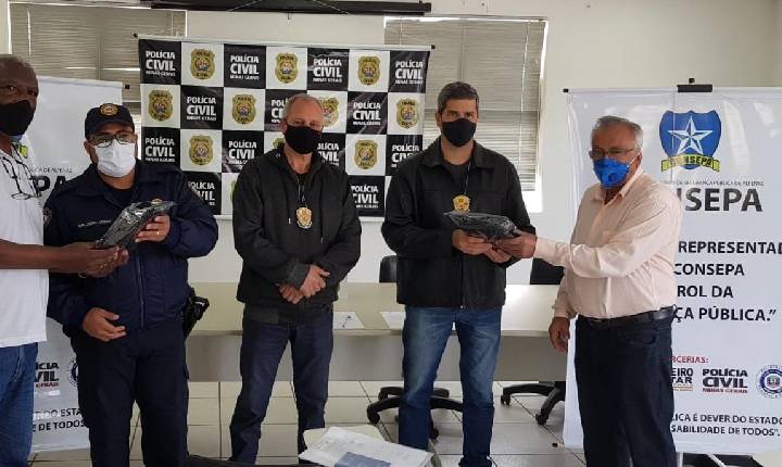 Consepa faz doações de aparelhos que identificam chassi clonado de veículo.