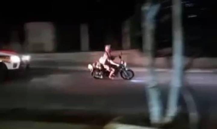 Motociclista é preso após perseguição policial em Campos Gerais- MG.