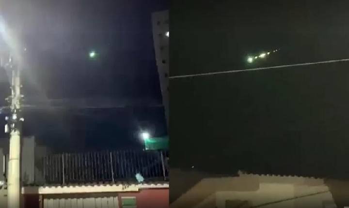 Ovni? Meteoro? Lixo espacial? Moradores flagram luz verde pelo céu do Sul de MG.