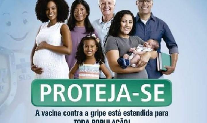 Vacina contra gripe é ampliada para toda a população em Campo do Meio/MG.