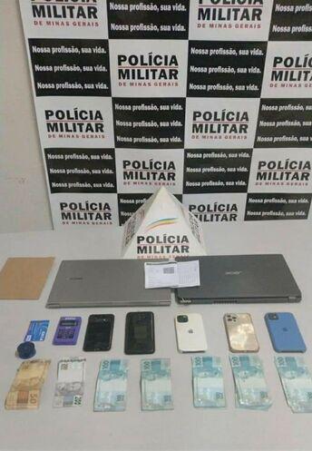 Operação conjunta entre a Polícia Militar e Polícia Civil resulta em apreensão materiais ilícitos.