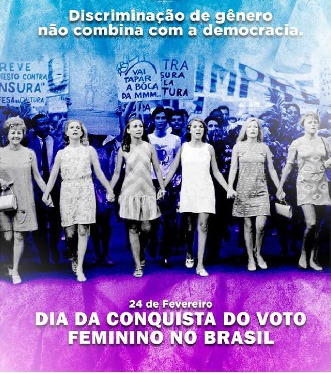 Dia da conquista do voto feminino no Brasil.